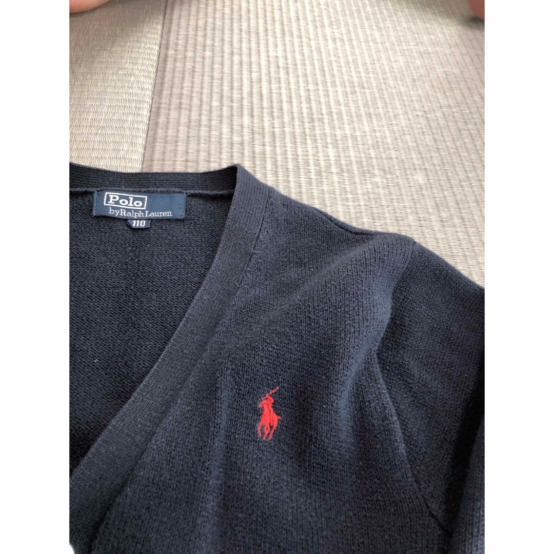 POLO RALPH LAUREN(ポロラルフローレン)のキッズ　ラルフローレン　カーディガン　110 ネイビー キッズ/ベビー/マタニティのキッズ服男の子用(90cm~)(カーディガン)の商品写真