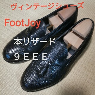 FootJoy - 【本リザード・ヴィンテージ】FootJoy 9EEE タッセルローファー 幅広
