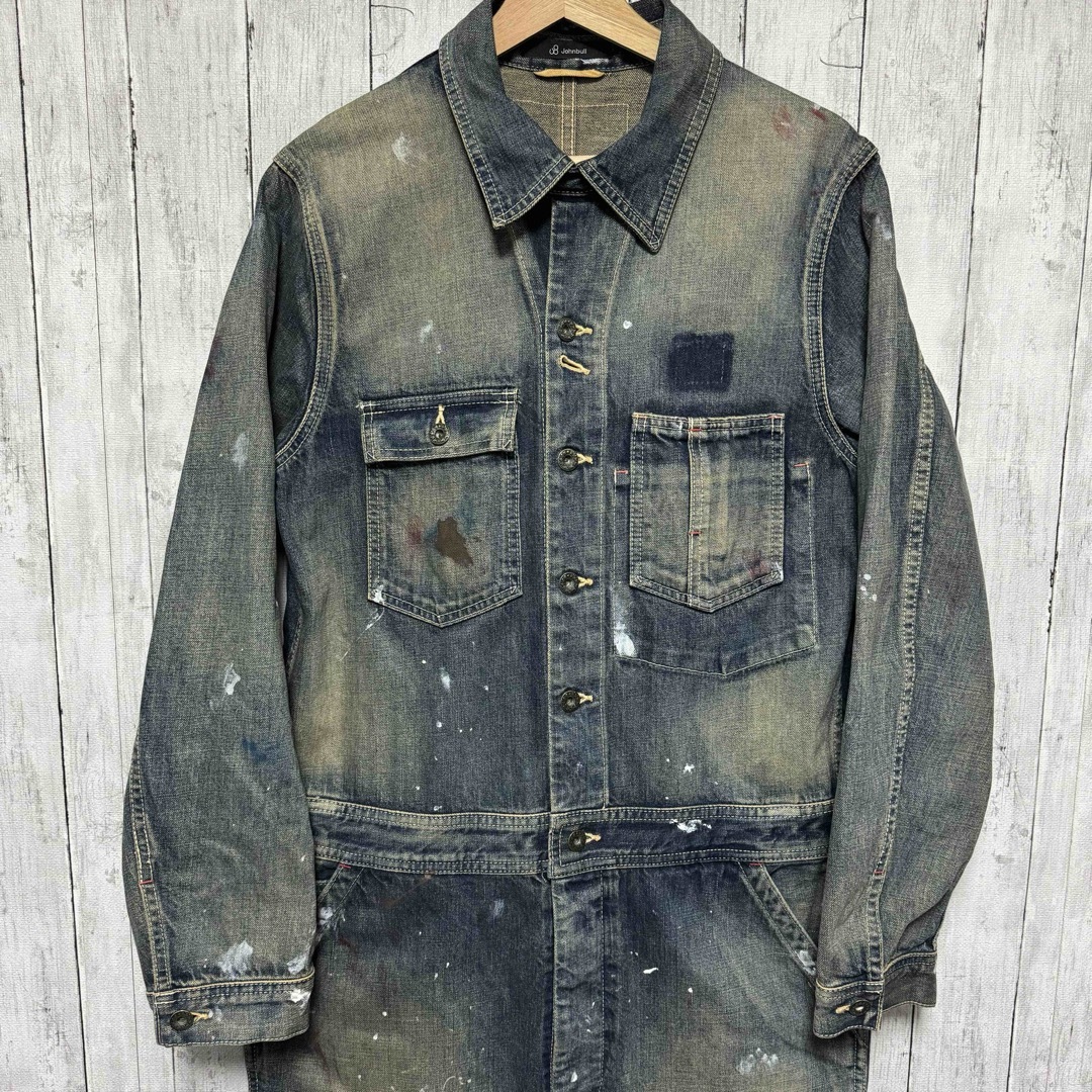 JOHNBULL - 美品!johnbull ユーズドペンキ加工デニム JOHNBULL - 美品!johnbull ユーズドペンキ加工デニム