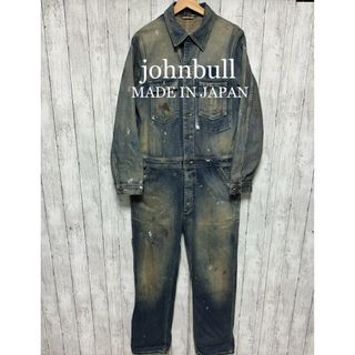 ジョンブル(JOHNBULL)の美品！johnbull ユーズドペンキ加工デニムオールインワン！つなぎ！雰囲気◎(サロペット/オーバーオール)