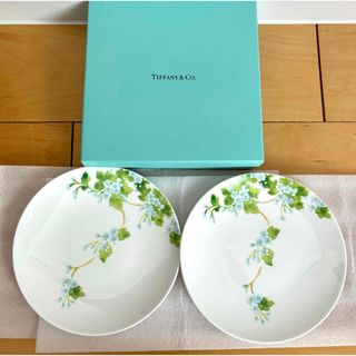 ティファニー(Tiffany & Co.)のティファニー リーフデザートプレート ペア(食器)