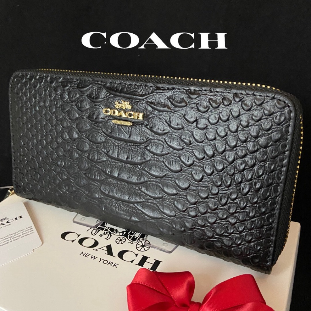 COACH(コーチ)の贈り物にも☆コーチ 長財布　エンボスドスネーク　メンズレディス メンズのファッション小物(長財布)の商品写真