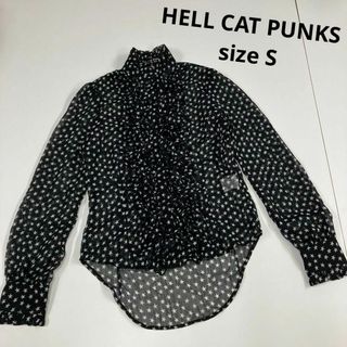 ヘルキャットパンクス(HELLCATPUNKS)のHELL CAT PUNKS ドレスシャツ　シースルー　シアー　古着女子　フリル(シャツ/ブラウス(長袖/七分))