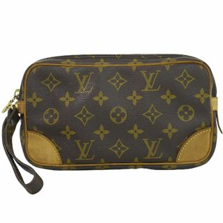 ルイヴィトン(LOUIS VUITTON)の本物 ルイヴィトン LOUIS VUITTON LV マルリードラゴンヌ PM モノグラム クラッチバッグ セカンドバッグ ブラウン M51827 Marly Dragonne ビトン バッグ 中古(クラッチバッグ)