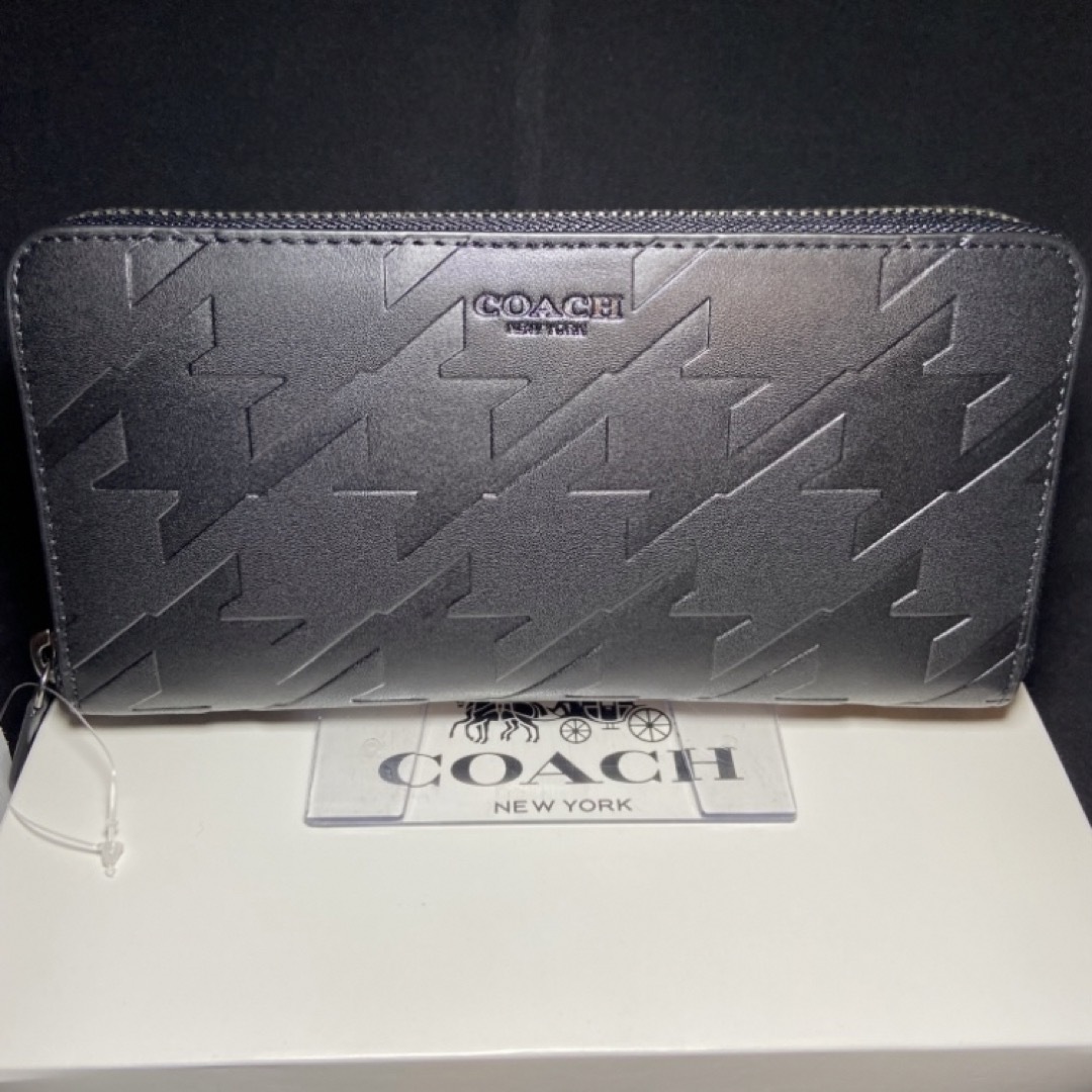 COACH(コーチ)の贈り物にも☆コーチ 長財布　大人の逸品 烏格子型　ハウンドトゥース メンズのファッション小物(長財布)の商品写真