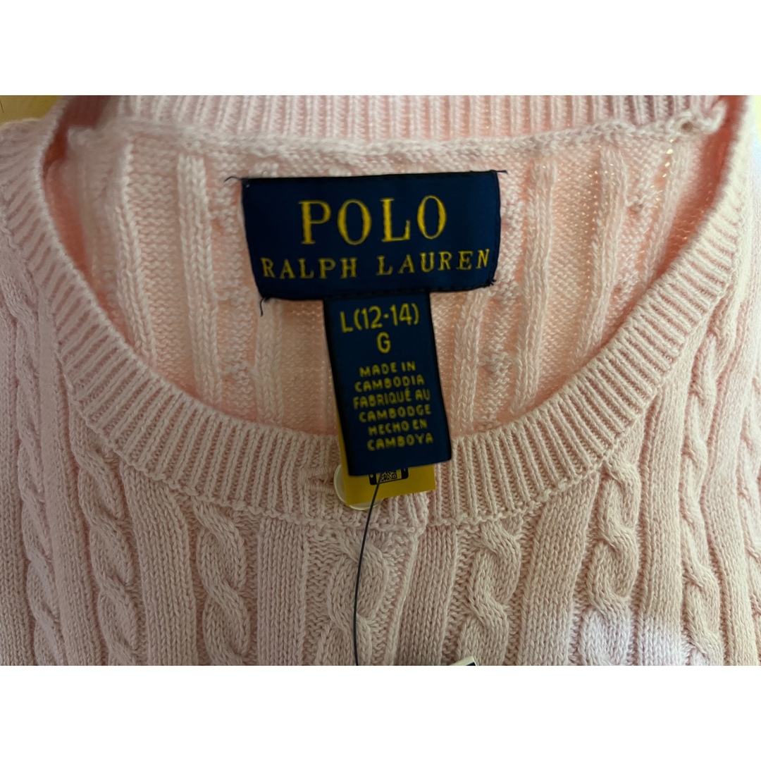 POLO RALPH LAUREN(ポロラルフローレン)のPOLO カーディガン　ピンク レディースのトップス(カーディガン)の商品写真