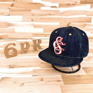 ニューエラー(NEW ERA)の激レア【ニューエラ×ワンピースオブロック】限定コラボ 大戦デニム キャップ 紺(キャップ)