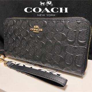 コーチ(COACH)の贈り物にも☆コーチ 長財布　人気の本革シグネチャー　メンズレディス(長財布)