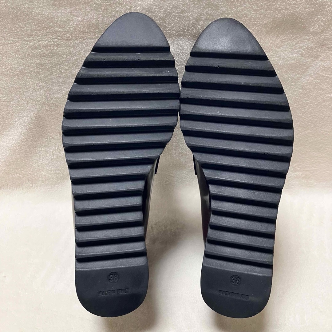 LORENZO-MARI レディース 厚底 ローファーラインチェーン レディースの靴/シューズ(ブーツ)の商品写真