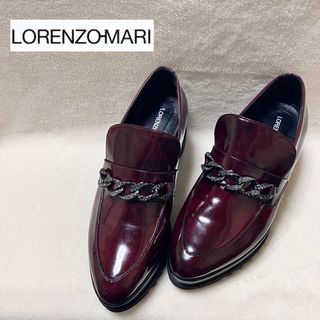 LORENZO-MARI レディース 厚底 ローファーラインチェーン(ブーツ)