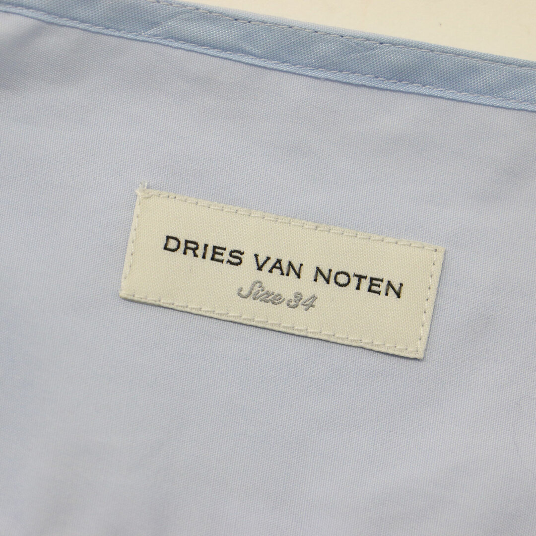 DRIES VAN NOTEN(ドリスヴァンノッテン)のDRIES VAN NOTEN ドリスヴァンノッテン シャツ ブラウス サイズ:34(XS) プルオーバー 長袖 Vネック コットン 綿 ライトブルー トップス カジュアルシャツ【レディース】【中古】 レディースのトップス(シャツ/ブラウス(長袖/七分))の商品写真