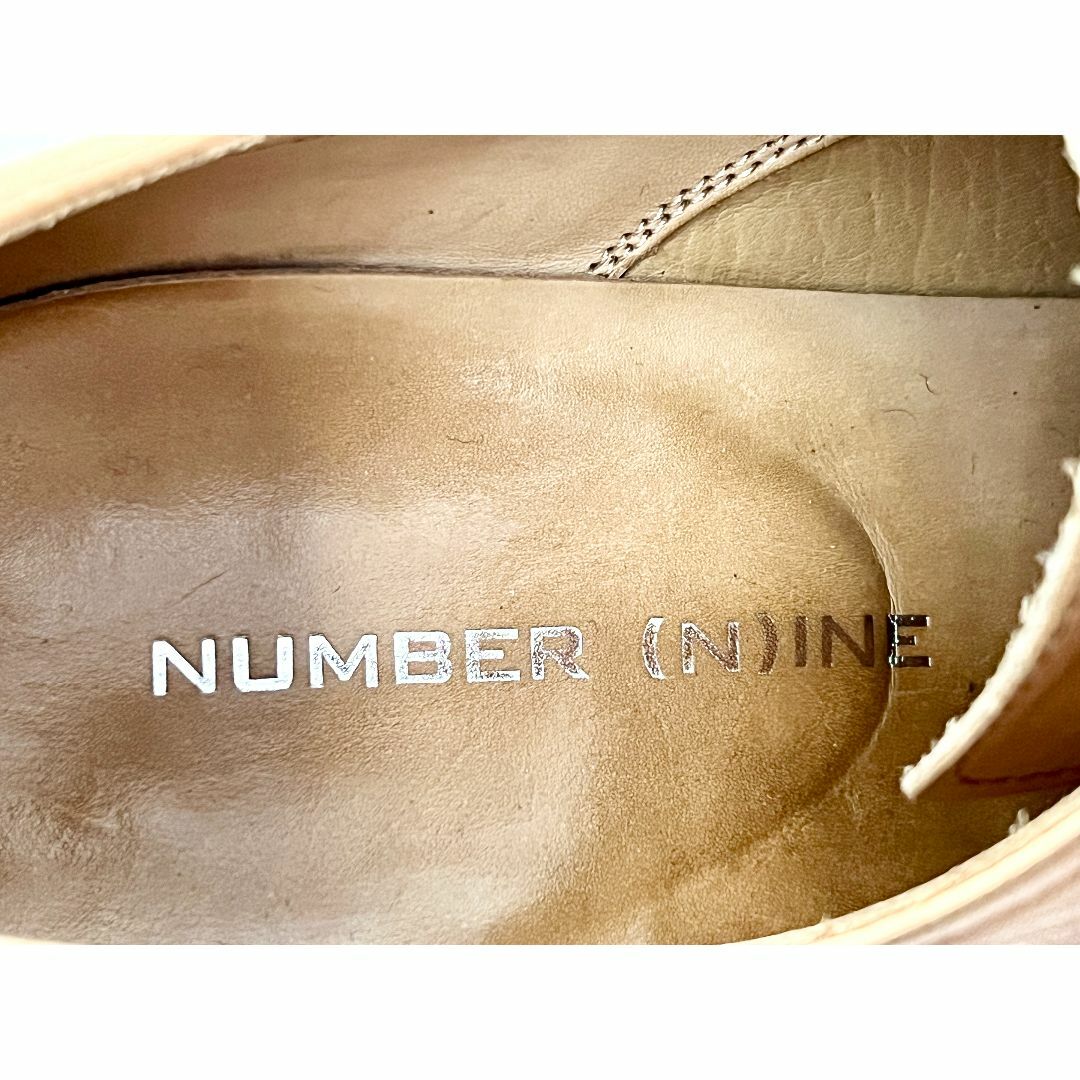 専用 NUMBER (N)INE 8 レザープレーントゥシューズ ナンバーバイン NUMBER (N)INE 8 レザープレーントゥシューズ ナンバーバイン