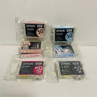 エプソン(EPSON)のエプソン 純正インクカートリッジ ICBK50 ICM50 他 7本セット(PC周辺機器)