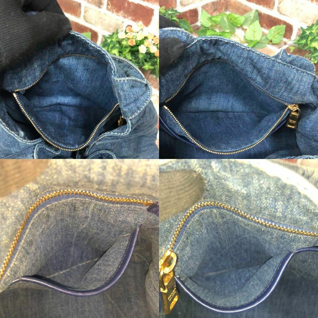 美品✨プラダ デニム カナパ トートバッグ ユニセックス 大容量 白タグ付き 美品✨プラダ デニム カナパ トートバッグ ユニセックス 大容量 白タグ付き