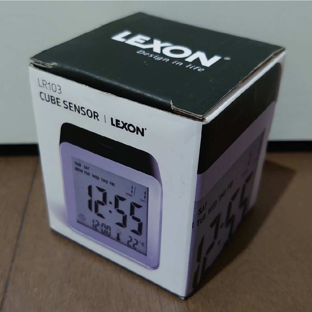 LEXON(レクソン)のLEXON レクソン CUBE SENSOR クロック 置時計 LR103  c インテリア/住まい/日用品のインテリア小物(置時計)の商品写真