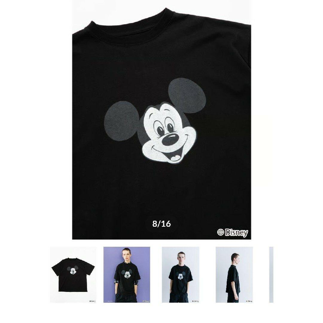 Disney(ディズニー)のwcj ミッキー Tシャツ ブラック ディズニー 100 コラボ  未開封 レディースのトップス(Tシャツ(半袖/袖なし))の商品写真