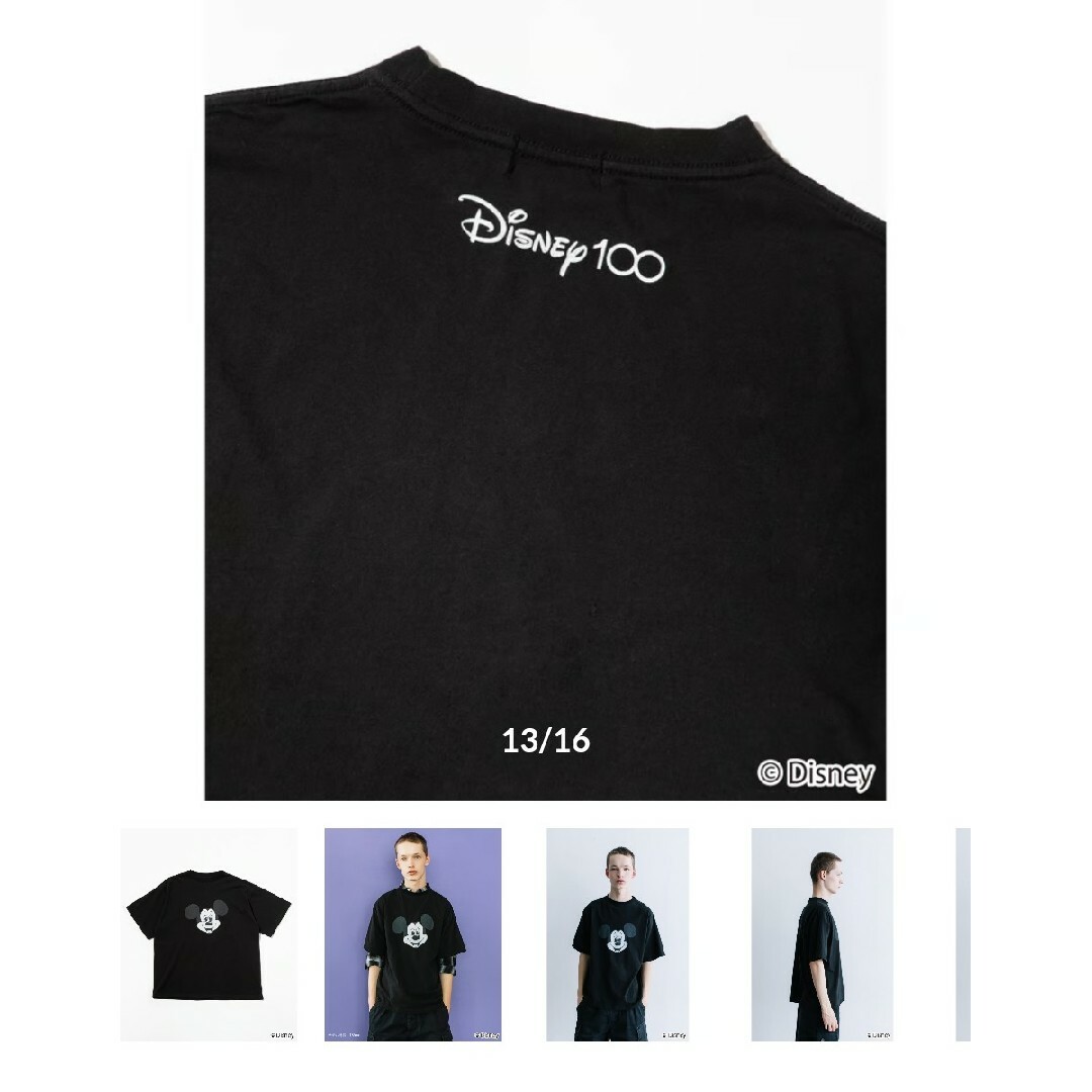 Disney(ディズニー)のwcj ミッキー Tシャツ ブラック ディズニー 100 コラボ  未開封 レディースのトップス(Tシャツ(半袖/袖なし))の商品写真