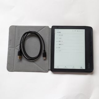 ラクテン(Rakuten)の【電子書籍リーダー】kobo libra2 ブラック スリープカバー付き(電子ブックリーダー)