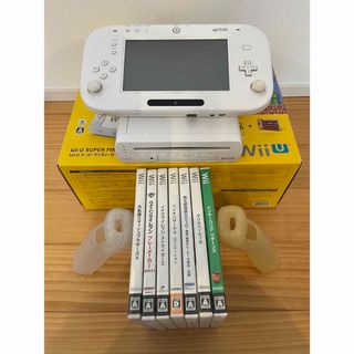 ウィーユー(Wii U)のNintendo Wii U 32GB 本体➕Wiiソフト7本【値下げ】(家庭用ゲーム機本体)