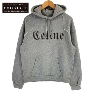 celine - セリーヌ グレー 2Y588670Q スタッズ付き プルオーバーフーディ M