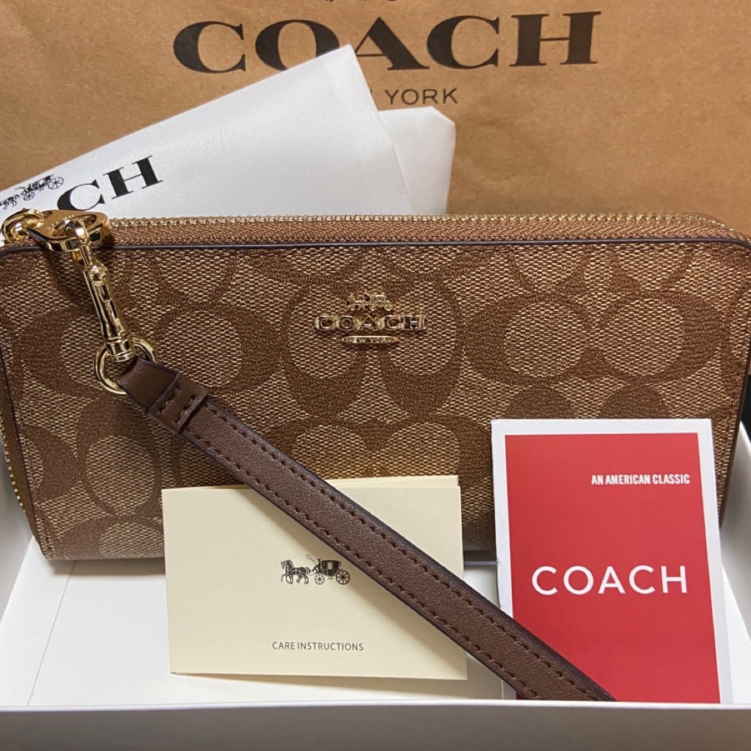 COACH(コーチ)の贈り物にも☆コーチ 長財布　安定人気のライトブラウン メンズレディス メンズのファッション小物(長財布)の商品写真