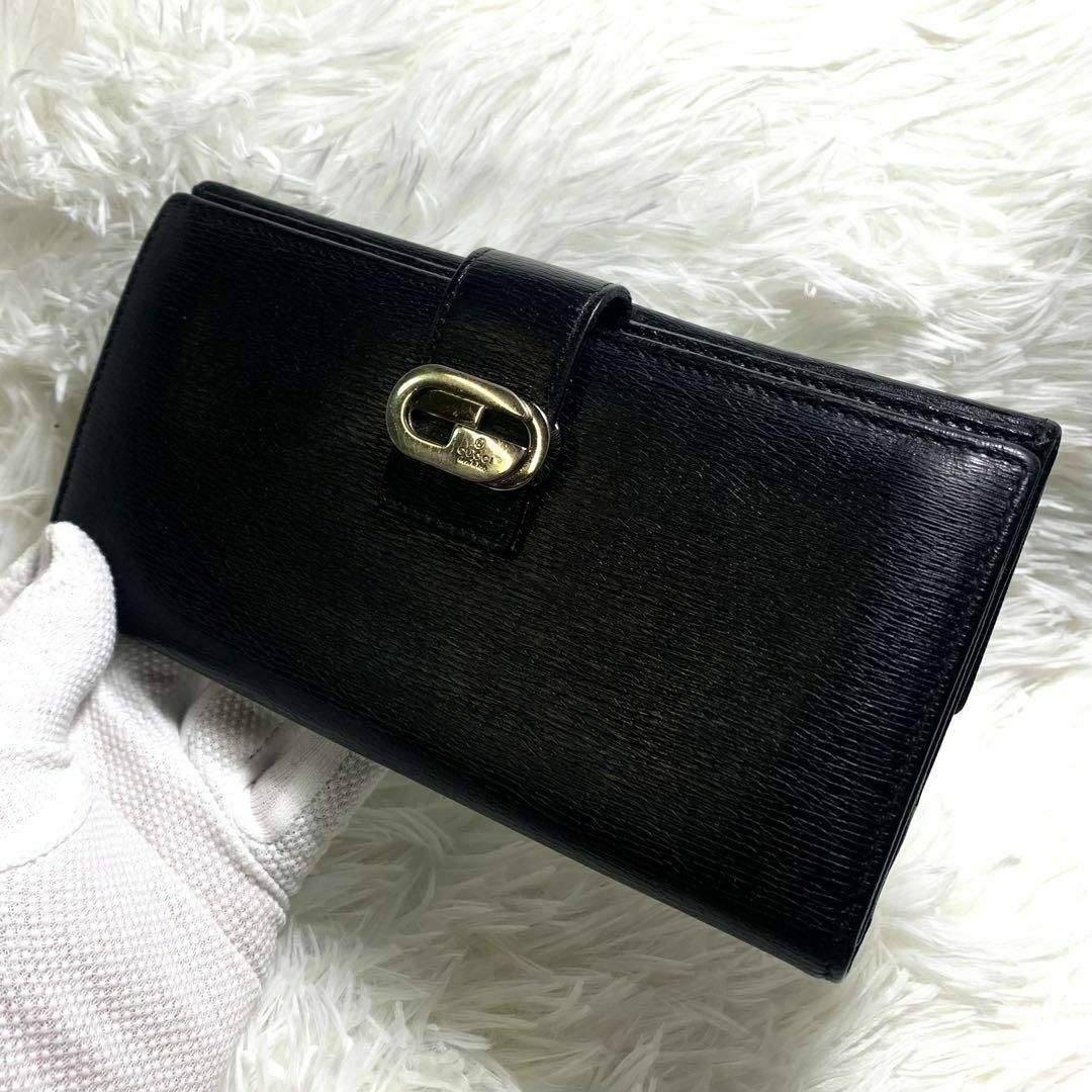 Gucci - 【超美品】 グッチ ＧＵＣＣＩ インターロッキング金具 本革