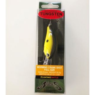 ノリーズ(NORIES)のNORIES ノリーズ/WORMING CRANK SHOT FULL SIZE ワーミングクランクショット フルサイズ/239 CHARTREUSE BLACK SHAD チャートブラックシャッド【A70580-007】(ルアー用品)