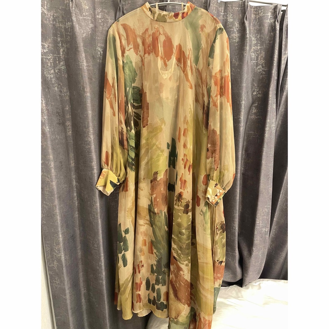 Ameri VINTAGE(アメリヴィンテージ)のAmeri UND WILLOW PAINT DRESS レディースのワンピース(ロングワンピース/マキシワンピース)の商品写真