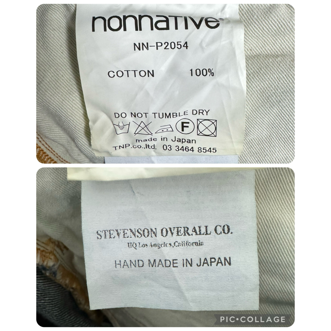 STEVENSON OVERALL(スティーブンソンオーバーオール)の超美品！nonnative× STEVENSON OVERALLセルビッチデニム メンズのパンツ(デニム/ジーンズ)の商品写真