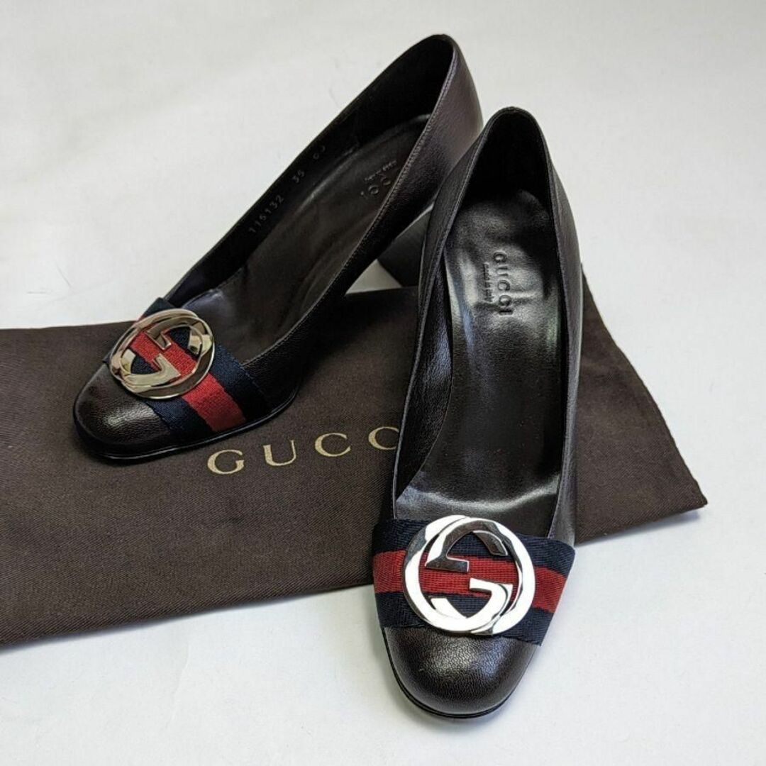 Gucci(グッチ)の未使用さん♥GUCCI グッチ シェリーライン ダブルG パンプス35C レディースの靴/シューズ(ハイヒール/パンプス)の商品写真