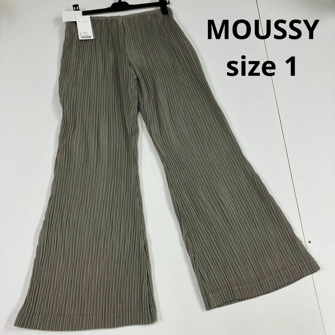 moussy(マウジー)のMOUSSY マウジー　プリーツパンツ　PLEATS フレア レディースのパンツ(カジュアルパンツ)の商品写真