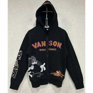 バンソン(VANSON)の＊VANSON×トムとジェリー 刺繍 ロゴ スウェット ジップ パーカー M(パーカー)