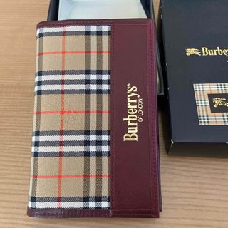 BURBERRY - 【希少品美品】バーバリー ミニシステム手帳 未使用品　NHKロゴ入り