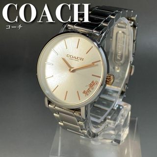 COACH - 4コーチ COACH スワロフスキー シェル文字盤 スクエア COACH - 4コーチ COACH スワロフスキー シェル文字盤 スクエア