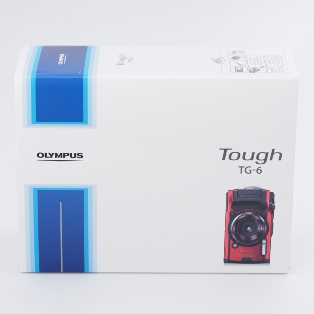 OLYMPUS OM SYSTEM/オリンパス デジタルカメラ Tough TG-6 レッド 1200万画素CMOS F2.0 15m 防水 100kgf耐荷重 GPS 内蔵Wi-Fi TG-6RED #9175