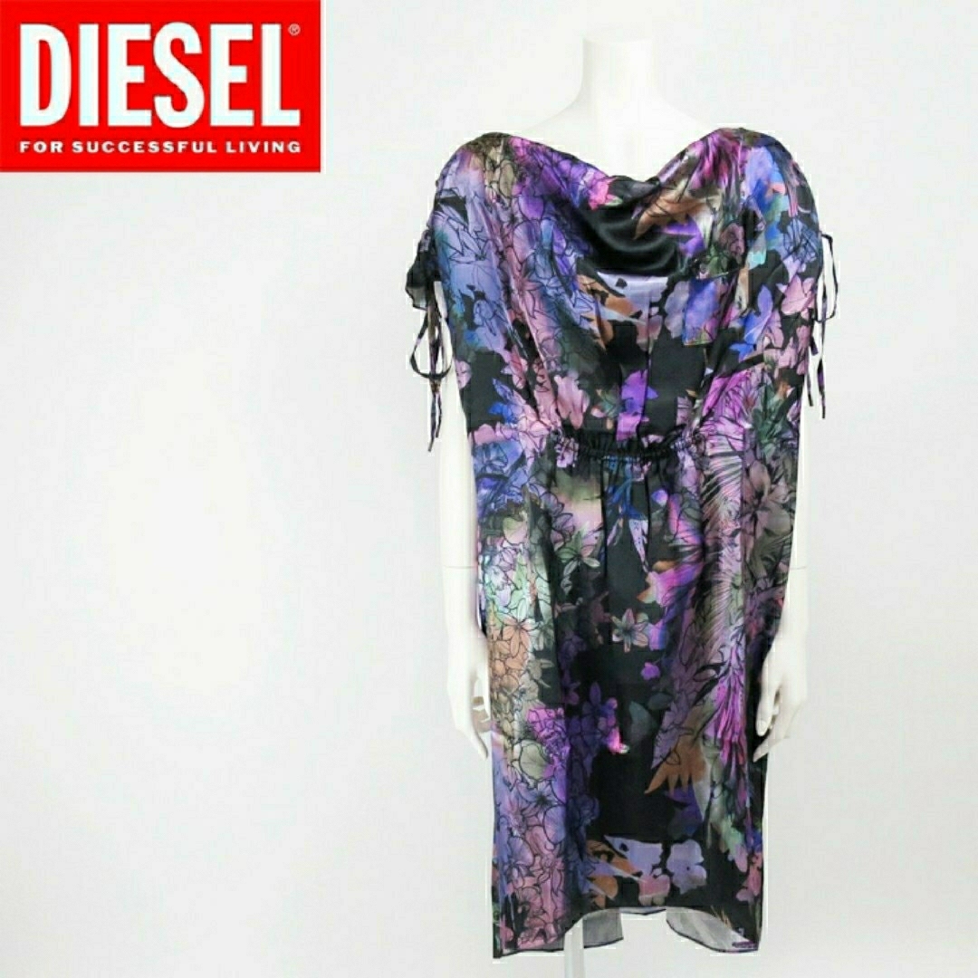 DIESEL ビンテージシルク風 チュニック ワンピース DIESEL ビンテージシルク風 チュニック ワンピース