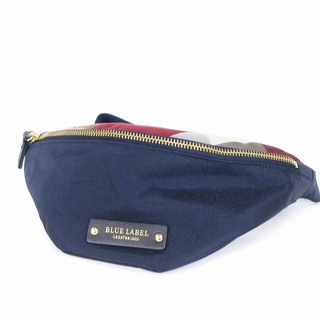 ブルーレーベルクレストブリッジ 美品 ボディバッグ ショルダー 紺 鞄 ■SM1(ボディバッグ/ウエストポーチ)