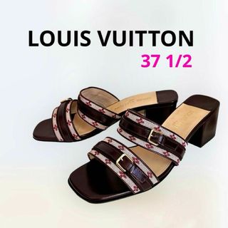 LOUIS VUITTON - 【特別価格】未使用❤︎LOUIS VUITTONベルトデザインミュール えんじ色