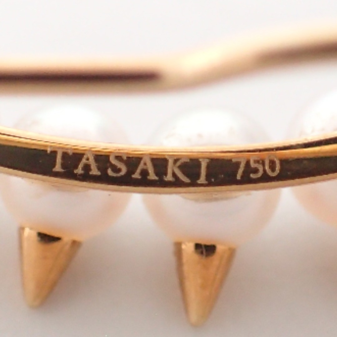 TASAKI(タサキ)のタサキ 美品 E-4223 750YG デインジャープラス あこや真珠 パール レディースのアクセサリー(イヤリング)の商品写真