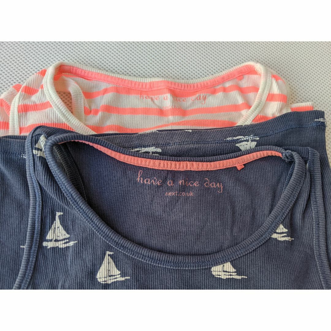 NEXT(ネクスト)のUSED NEXT　タンクトップ　セット キッズ/ベビー/マタニティのキッズ服女の子用(90cm~)(Tシャツ/カットソー)の商品写真