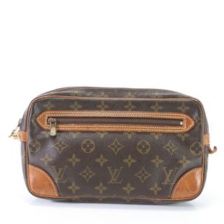 ルイヴィトン(LOUIS VUITTON)のルイヴィトン モノグラム マルリードラゴンヌ GM M51825 レザー×コーティングキャンバス セカンドバッグ クラッチ YYY R18-3(セカンドバッグ/クラッチバッグ)