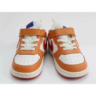 ナイキ(NIKE)の▼ナイキ/NIKE▼14cm スニーカー/シューズ/靴 白×オレンジ×赤【中古】 子供 キッズ kids 男の子 春夏秋冬 shoes 821042(スニーカー)