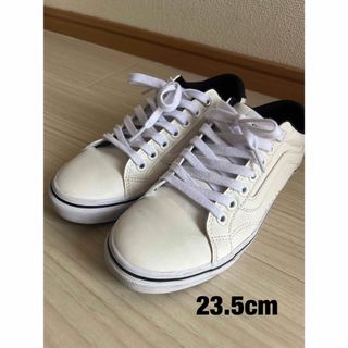 vans 白スニーカー　23.5 (スニーカー)