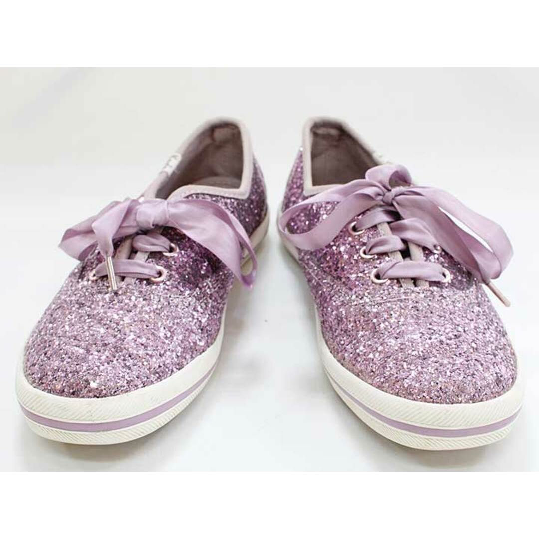 kate spade new york(ケイトスペードニューヨーク)の【値下げ!】▽ケイトスペードニューヨーク×ケッズ/kate spade new york×Keds▽22cm スニーカー/シューズ/靴 紫【中古】子供 キッズ kids ジュニア 女の子 春夏秋冬 500122 shoes キッズ/ベビー/マタニティのキッズ靴/シューズ(15cm~)(スニーカー)の商品写真