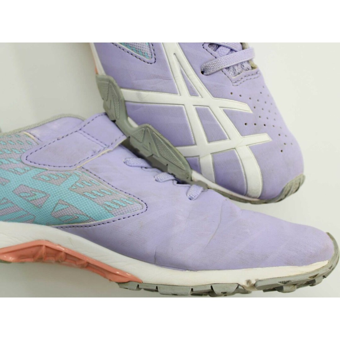 asics(アシックス)の◇アシックス/asics◇23cm スニーカー/スポーツシューズ/運動靴 紫【中古】子供 キッズ kids ジュニア 女の子 春夏秋冬 shoes 421042 キッズ/ベビー/マタニティのキッズ靴/シューズ(15cm~)(スニーカー)の商品写真