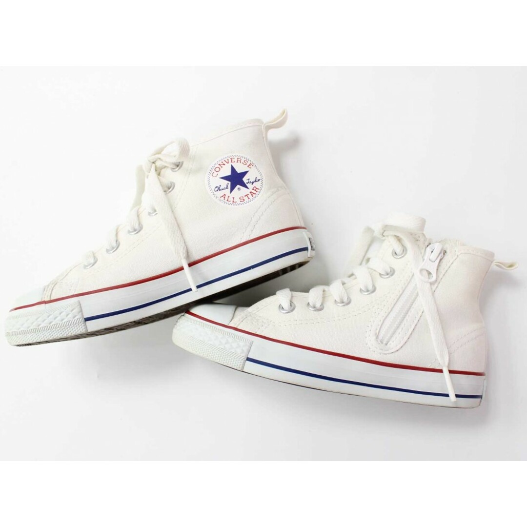 CONVERSE(コンバース)の◇コンバース/CONVERSE◇18cm ハイカットスニーカー/シューズ/靴 オフホワイト オールスター【中古】子供 キッズ kids 男の子 女の子 春夏秋冬 shoes 031042 キッズ/ベビー/マタニティのキッズ靴/シューズ(15cm~)(スニーカー)の商品写真