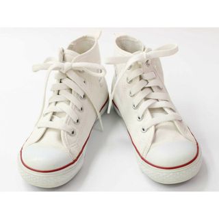 コンバース(CONVERSE)の◇コンバース/CONVERSE◇18cm ハイカットスニーカー/シューズ/靴 オフホワイト オールスター【中古】子供 キッズ kids 男の子 女の子 春夏秋冬 shoes 031042(スニーカー)