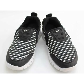 ナイキ(NIKE)の◇ナイキ/NIKE◇19cm スニーカー/スポーツシューズ/運動靴 黒×白 フリーWOVEN【中古】子供 キッズ kids 男の子 女の子 春夏秋冬 shoes 421042(スニーカー)