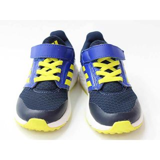 アディダス(adidas)の▼アディダス/adidas▼17cm スニーカー/スポーツシューズ/運動靴 紺×黄色×青 【中古】 子供 キッズ kids 男の子 春夏秋冬 shoes 121042(スニーカー)