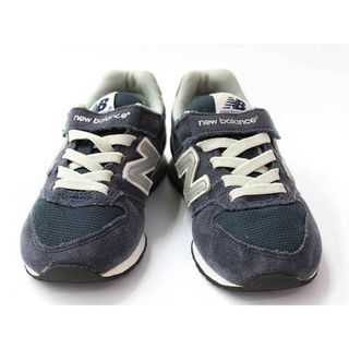 ニューバランス(New Balance)の▼ニューバランス/NB/New Balance▼17cm スニーカー/スポーツシューズ/運動靴 紺×グレー×シルバー 【中古】 子供 キッズ kids 男の子 春夏秋冬 shoes 121042(スニーカー)